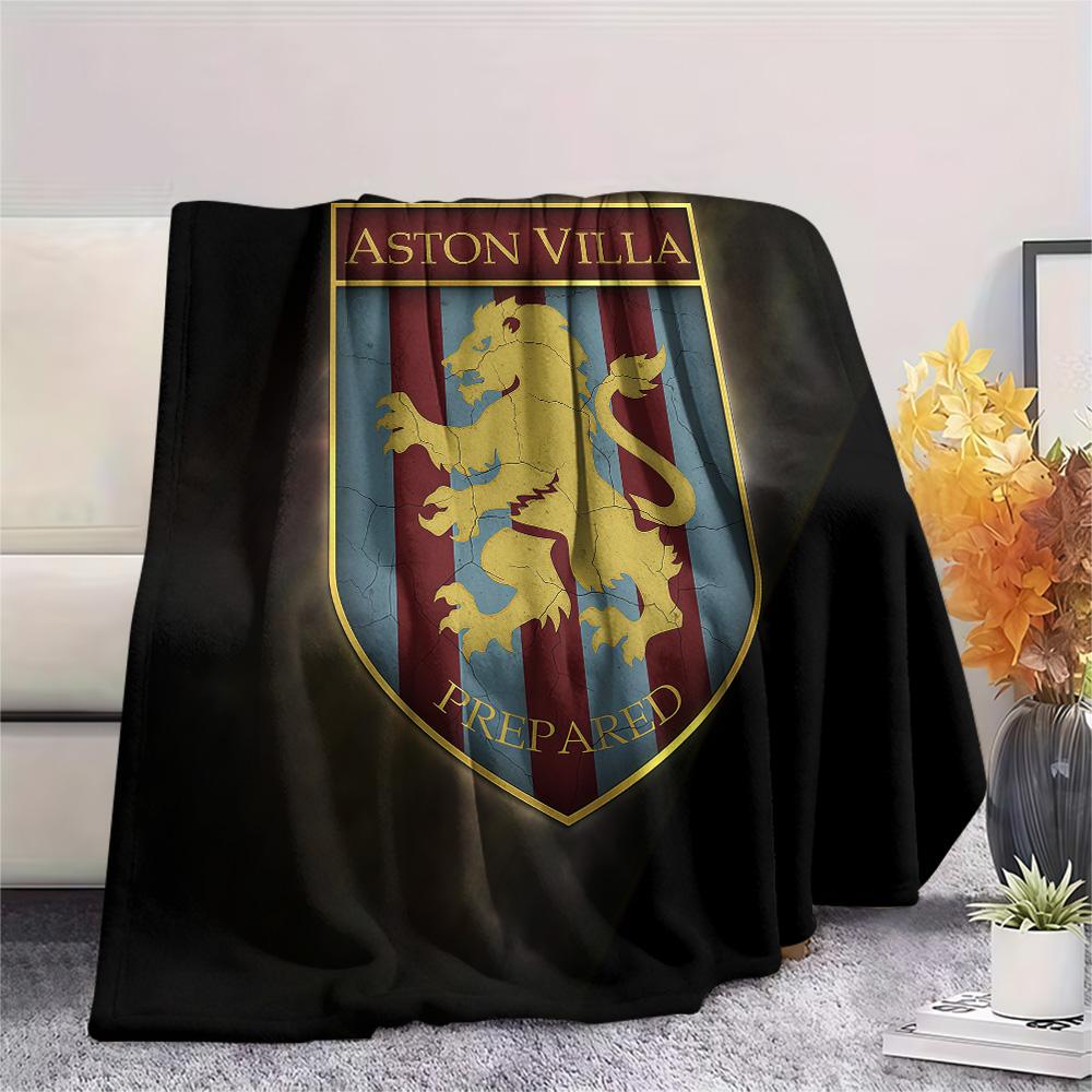 Aston Villa Flannel Blanket, High quality Comfortable for All Seasons, Home Decor, Warmth and Comfort