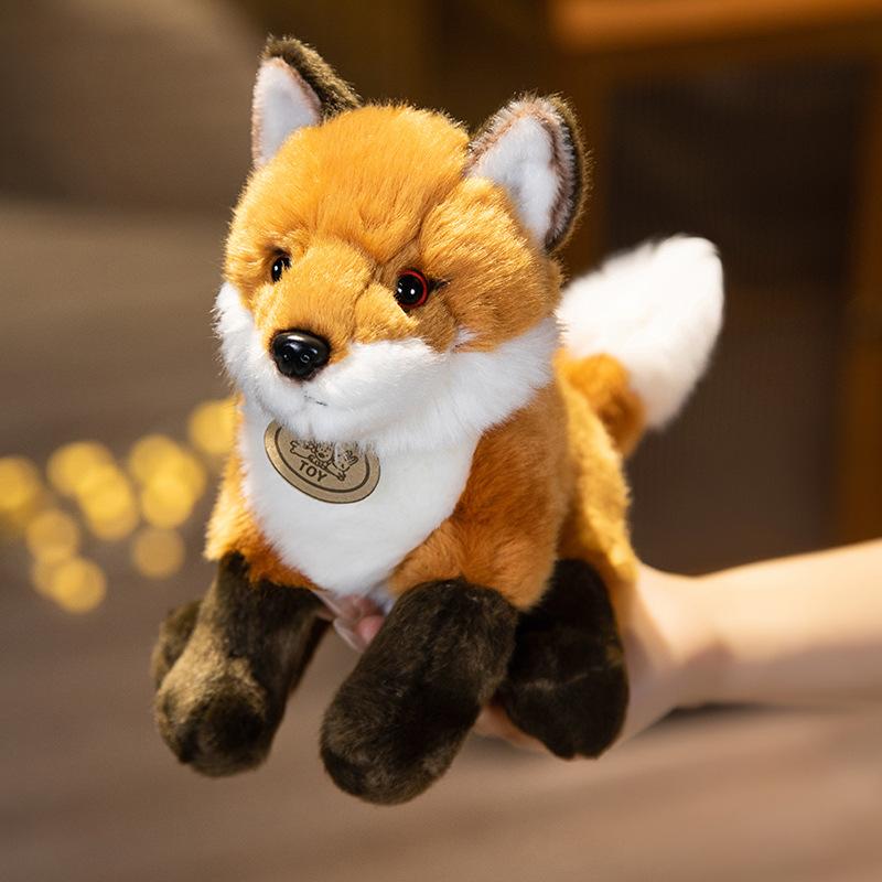 Fox simulation ornaments gift plush animal plush toy doll doll comfort sleeping gift