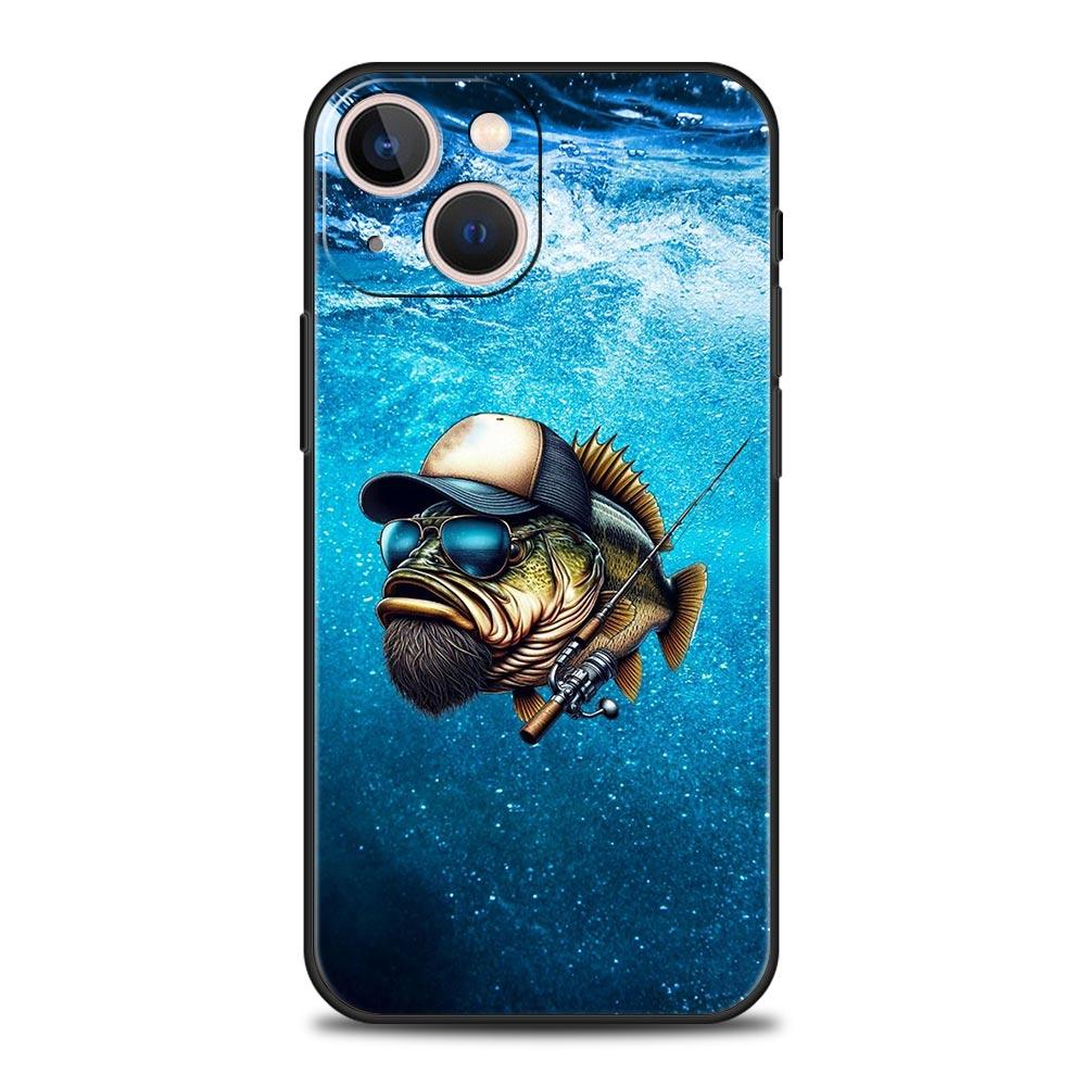 Hunting Fishing Man Phone Case Cover for iPhone 17 16 15 14 13 12 11 Pro Max 17 Air Plus Shockproof Soft TPU Shell Fundas Capas