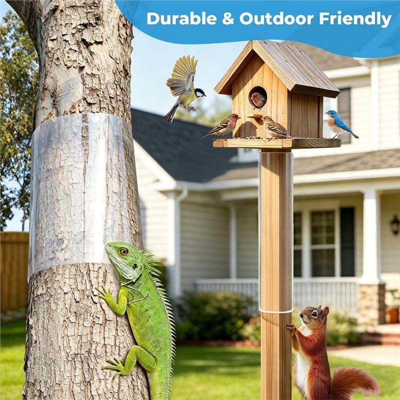 J1UL1N Squirrel Baffle For Bird House& Wooden Post For Bird Feeder Guard Protector For Tree Trunk From Squirrels Raccoons Etc
