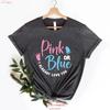 Pink Or Blue I Already Love You Gender Reveal T Shirt Party Vintage Casual Stretched Graphic Comfortable Slightly