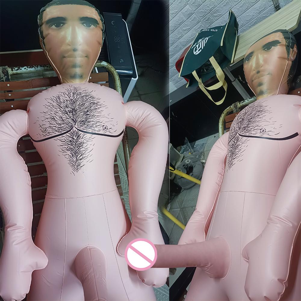 Надувная секс-кукла с фаллоимитатором, женский мастурбатор, кукла любви, оральный минет, мальчик, друг, муж, забавный подарок для женщин, секс-игрушки для геев