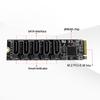 Адаптер M.2 M-Key PCI Express на SATA 3.0 для жесткого диска, карта расширения, поддержка ОС/Windows/Linux, 6 Гбит/с, 5 портов