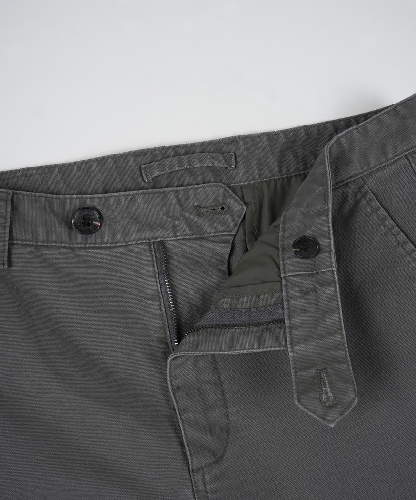 BIRBANTE Хлопковые брюки чинос со спандексом, garment-washed - Серый