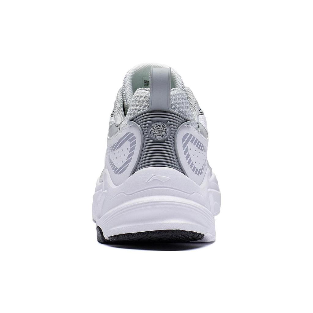 Li Ning Meteor Non-Slip Shock Absorbing Durable Low-Top Running Shoes Men Sneakers White Gray ARXT009-4