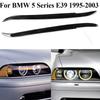 2 шт. Накладки на фары автомобиля, накладки на брови фар для BMW 5 серии E39 1995-2003, пластиковые накладки на фары