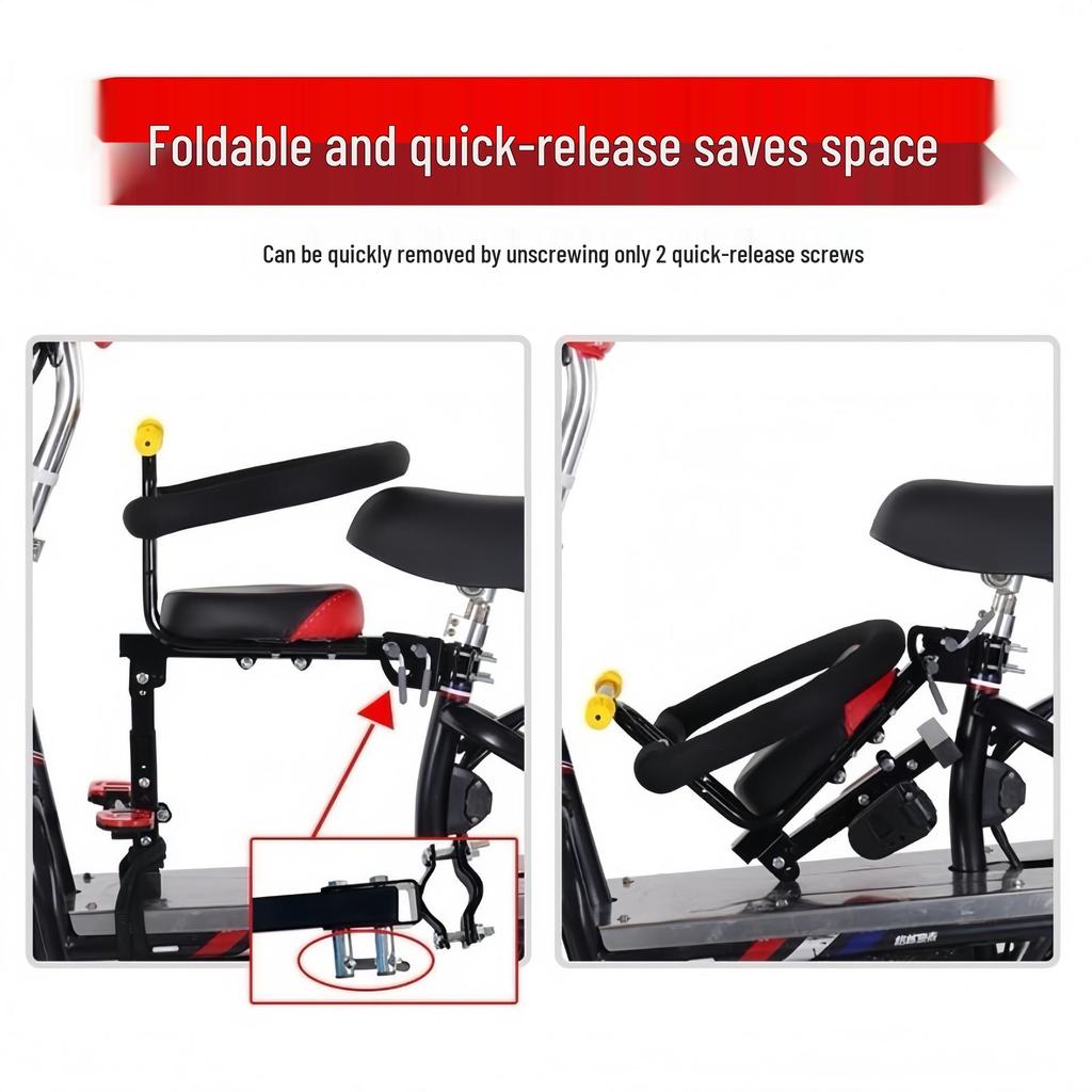 Переднее сиденье для детской безопасности на электрическом мотоцикле