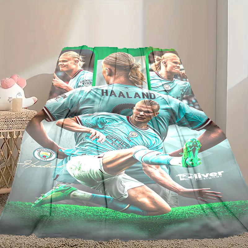 1pc Snug Erling Haaland Blanket, Lightweight & Durable Print Blanket, Perfect for Home, Couch, Bed, Picnic, Travel, Office