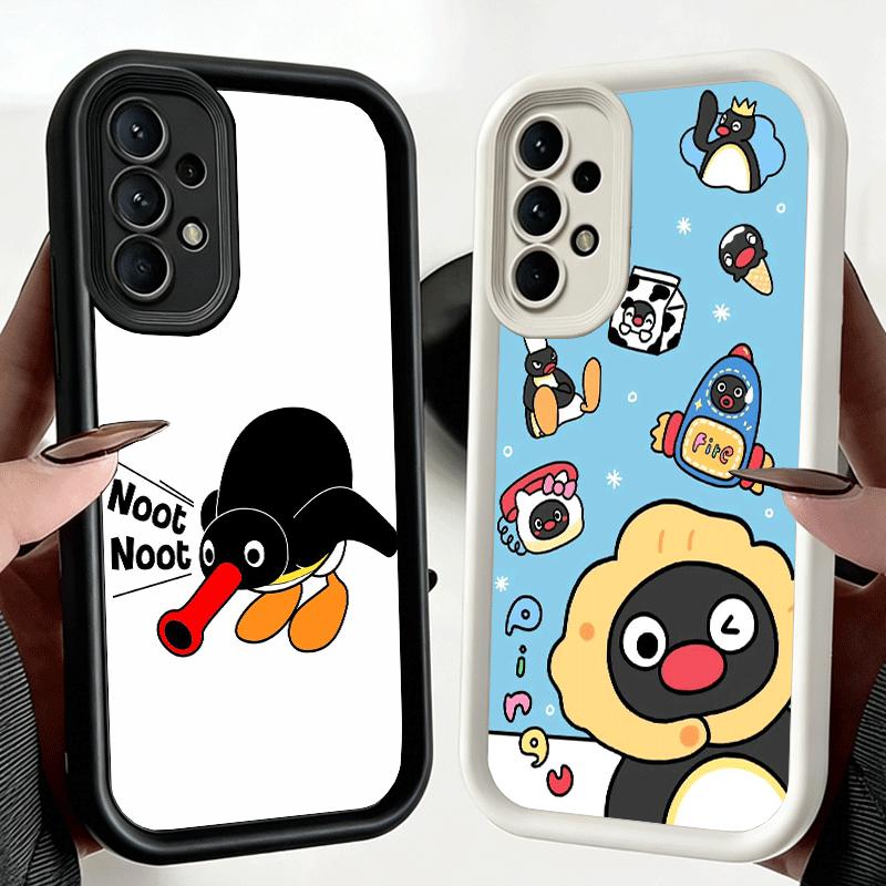 Phone Case for Samsung Galaxy A17 A16 A15 A14 A13 Cartoon P-Pingu Penguin A56 A36 A26 A55 A35 A25 A54 A34 A24 A53 A33 A23 A07 A0