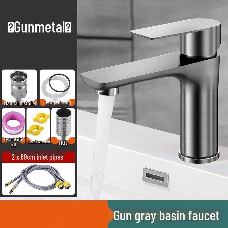 Смеситель для раковины TLXT цвета Gunmetal Grey