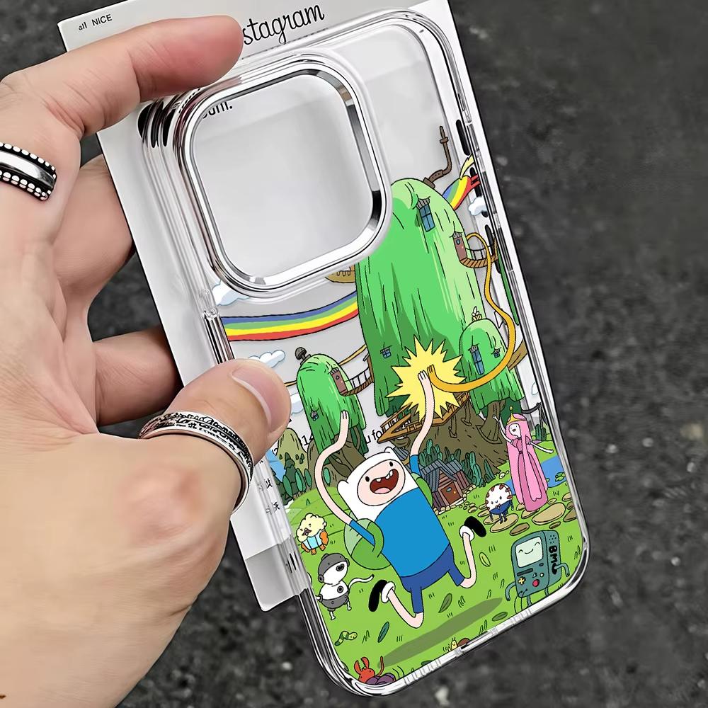 Горячий аниме-чехол для телефона A-Adventures Times для iPhone 17 Air 16 e 15 14 13 12 11 Pro Max Plus SE 2020 2022 Мягкая задняя крышка