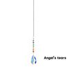 1Pc Colorful Crystal Sun Catcher Rainbow Maker with Hanging Chain for Home Decoration Thanksgiving Decorative Prism