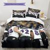 Baltimore Ravens Players Pattern Bedding Home Decoration Birthday Gift ( 1 duvet cover + 2 pillowcase, without core),fan merchandise.