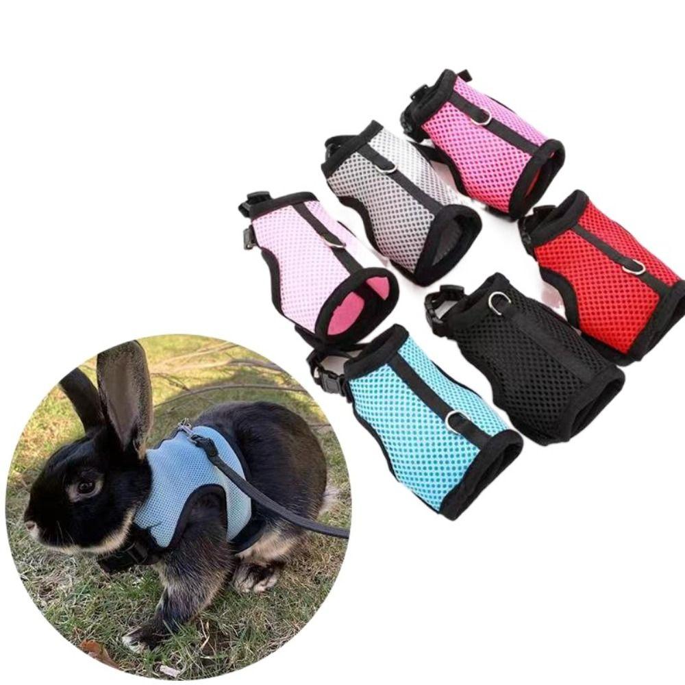 Pet Harness Rabbit Chest Harness Leash Fine Workmanship Rabbit Vest Harness Pets Supplies