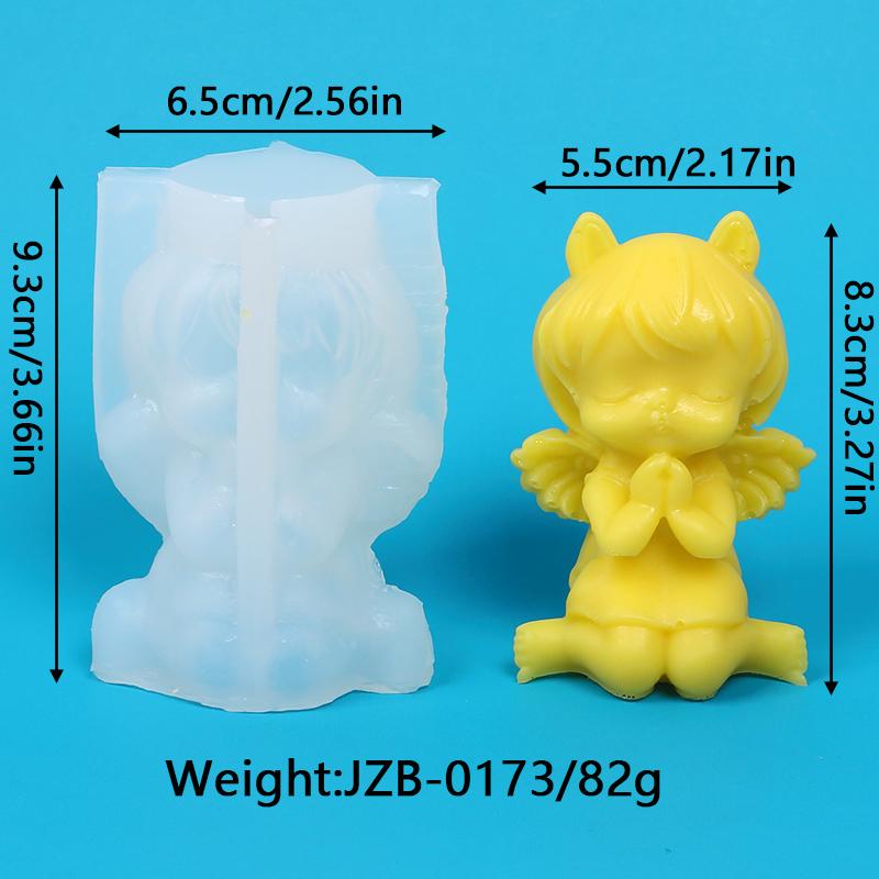 Xiaomi 3D Angel Girl Candle Silicone Mold DIY Angel Aroma Soap Plaster Wax Clay Craft Ornaments for Wedding Party Home Decor