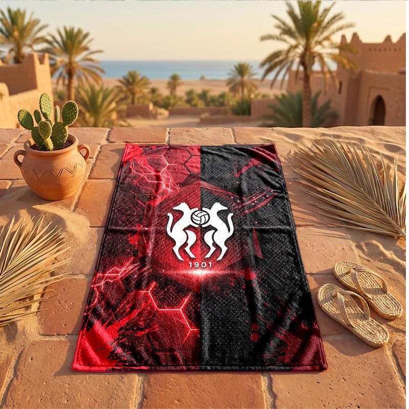 Stade Rennais FC Print Microfiber Beach Towel Quick Dry Absorbent Large Towel For Beach Swimming Travel