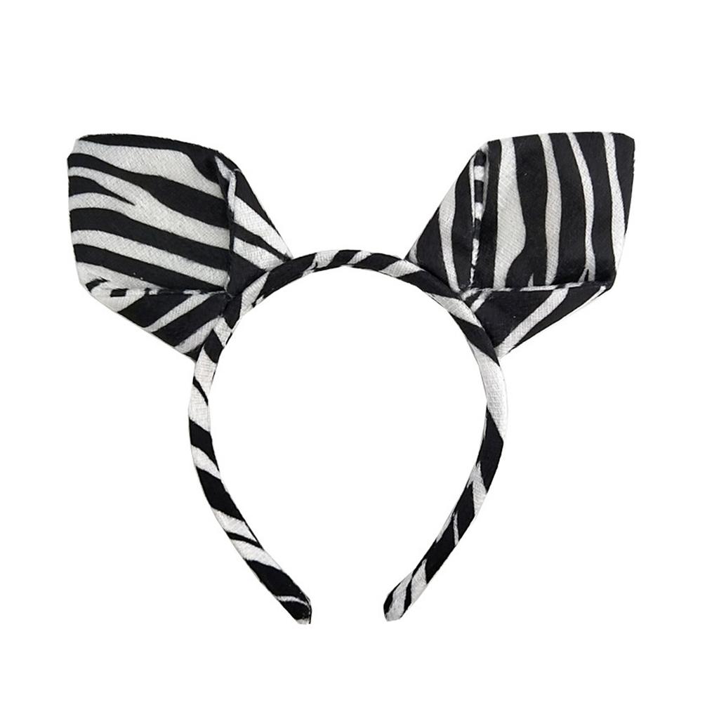 Zebra Hairbands Festive Photo Props Halloween Ear Headbands Party Headpiece Fun Headbands for Music Festivals
