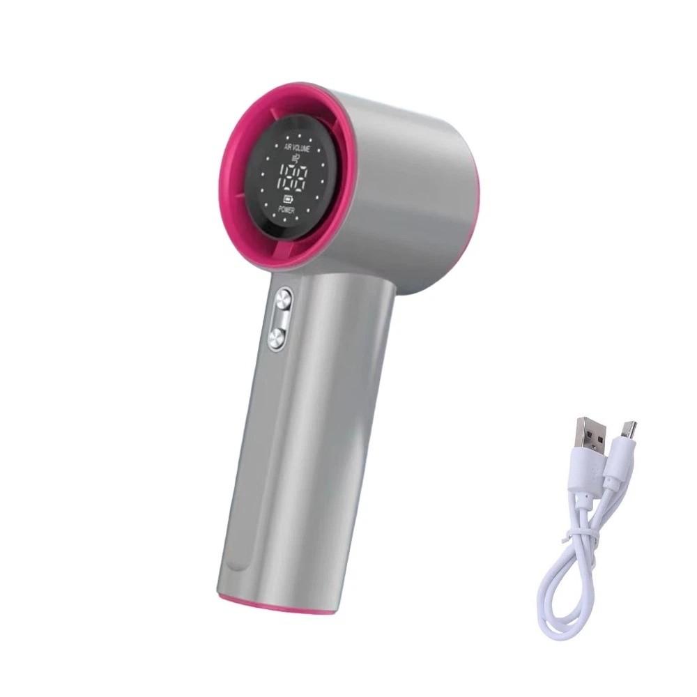 LED Display Mini Portable Fan Air Turbo Tech USB Rechargeable Fan Handheld Turbo Fan Outdoor
