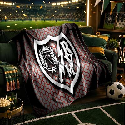 Rayo Team Crest Throws Blanket Flannel Blankets Plush for Couch Bed Gifts for Men Women Travel Picnic Blanket Christmas Fan Gifts
