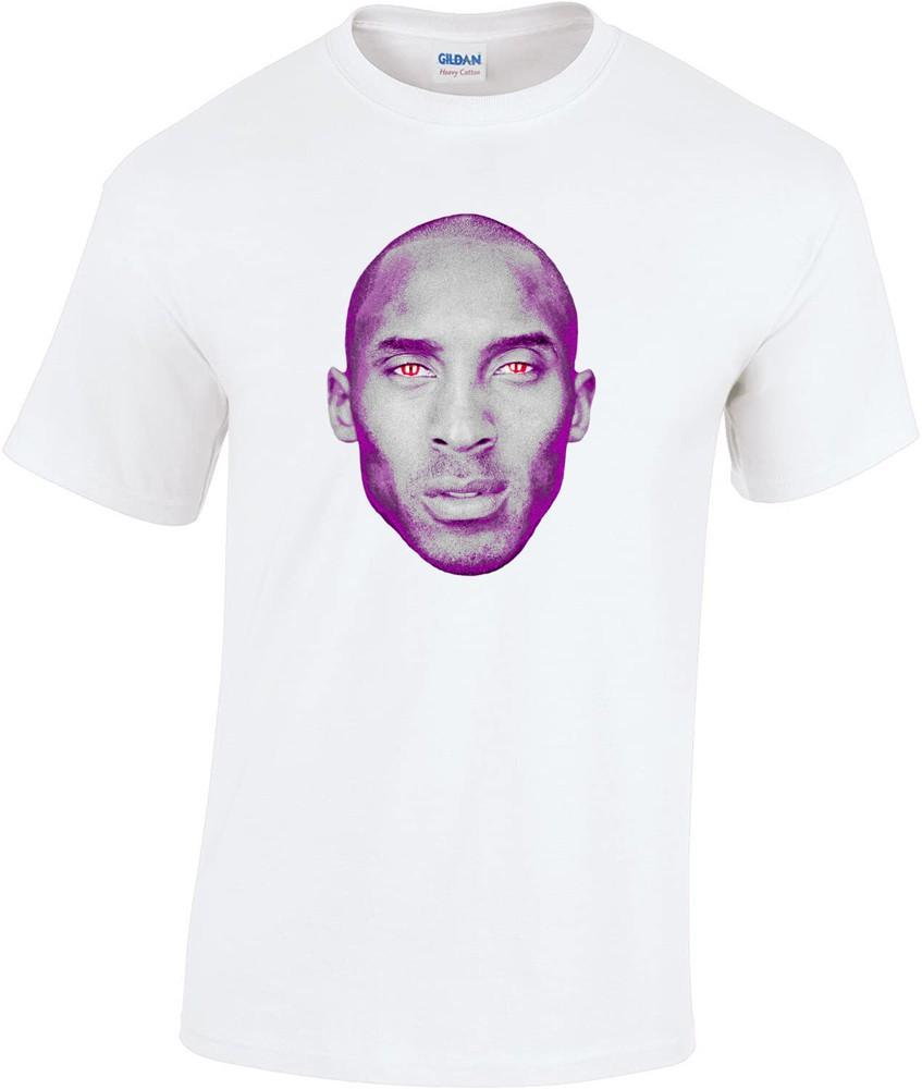 KOBE BRYANT Футболка с лицом Черной Мамбы - Короткий рукав Смесь Dry Blend С индивидуальной печатью Унисекс