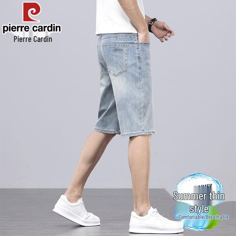 Pierre Cardin Мужские прямые джинсовые шорты