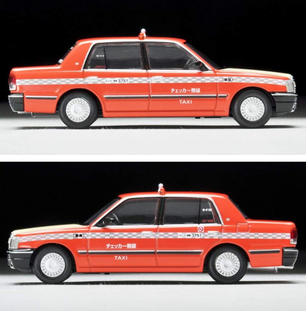 Tomytec Tomica Limited Vintage Neo Масштаб Toyota Crown Sedan Такси Checker Cab 1/64 LV-N219b (Готовый продукт)
