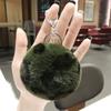 Leopard love plush fur ball car pendant student bags New gifts K2403 Bag Charm