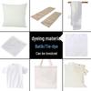 Материал для DIY-шарфа Eco-Print с натуральными красителями - Белая заготовка для ручного окрашивания растениями