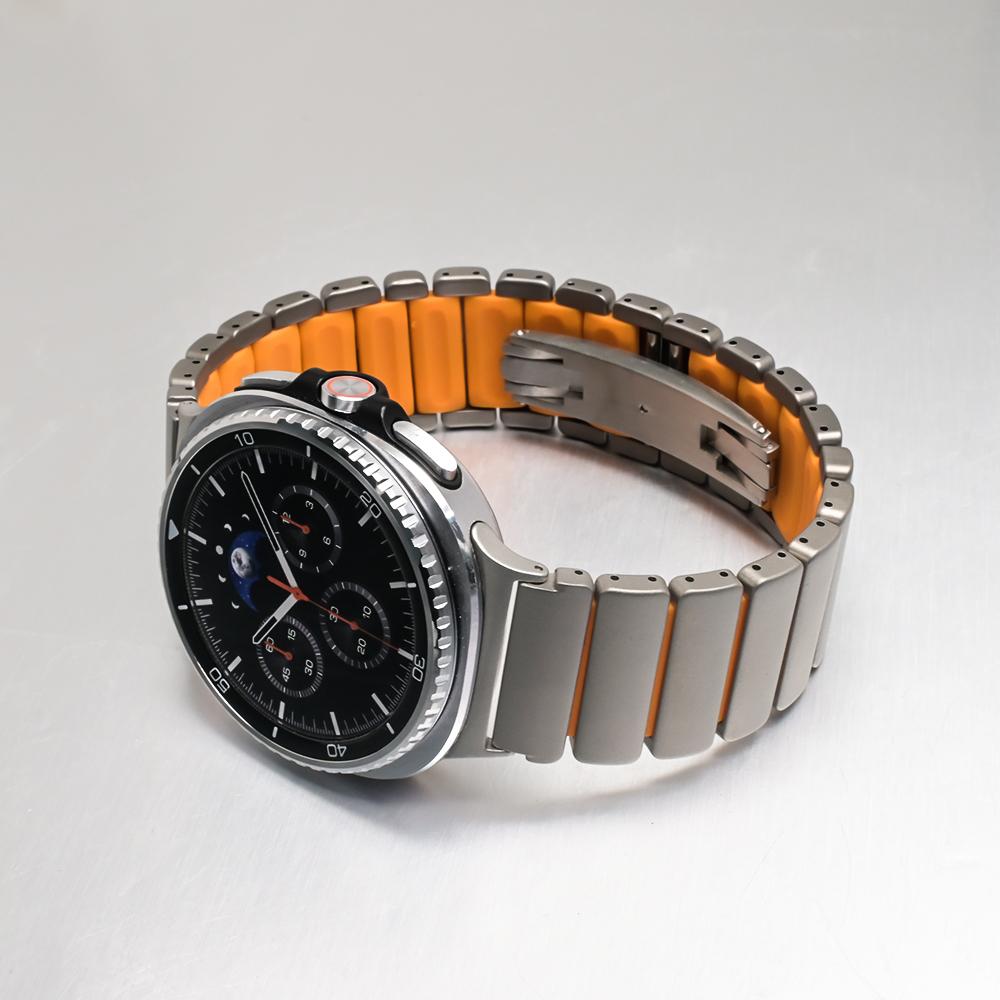 Титановый фторэластомерный ремешок для Samsung Galaxy Watch Ultra 2025 47 мм 8/8 Classic 40/44 мм 46 мм Ремешок для GALAXY Ultra 47