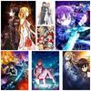 Японский аниме Sword Art Online Плакат Ретро Белые бумажные постеры Фреска Настенная живопись Домашний декор Гостиная Бар Кафе Украшение Картина