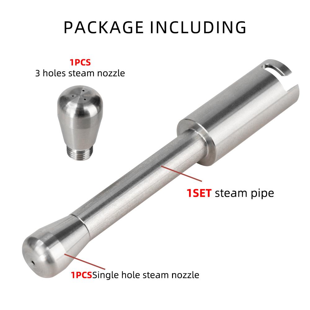 Coffee Maker Steam Nozzle Steam Wand Nozzle Stainless Steel Multiple Holes Tip Milk Foam Spout Compatible With Delonghi EC685 3