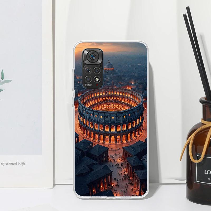 Roman Colosseum Phone Case For Xiaomi Redmi Note 15 13 14S 14 Pro Plus 12S 11S 10S 12 11E 10 11T Art Fundas Back Cover Redmi Not