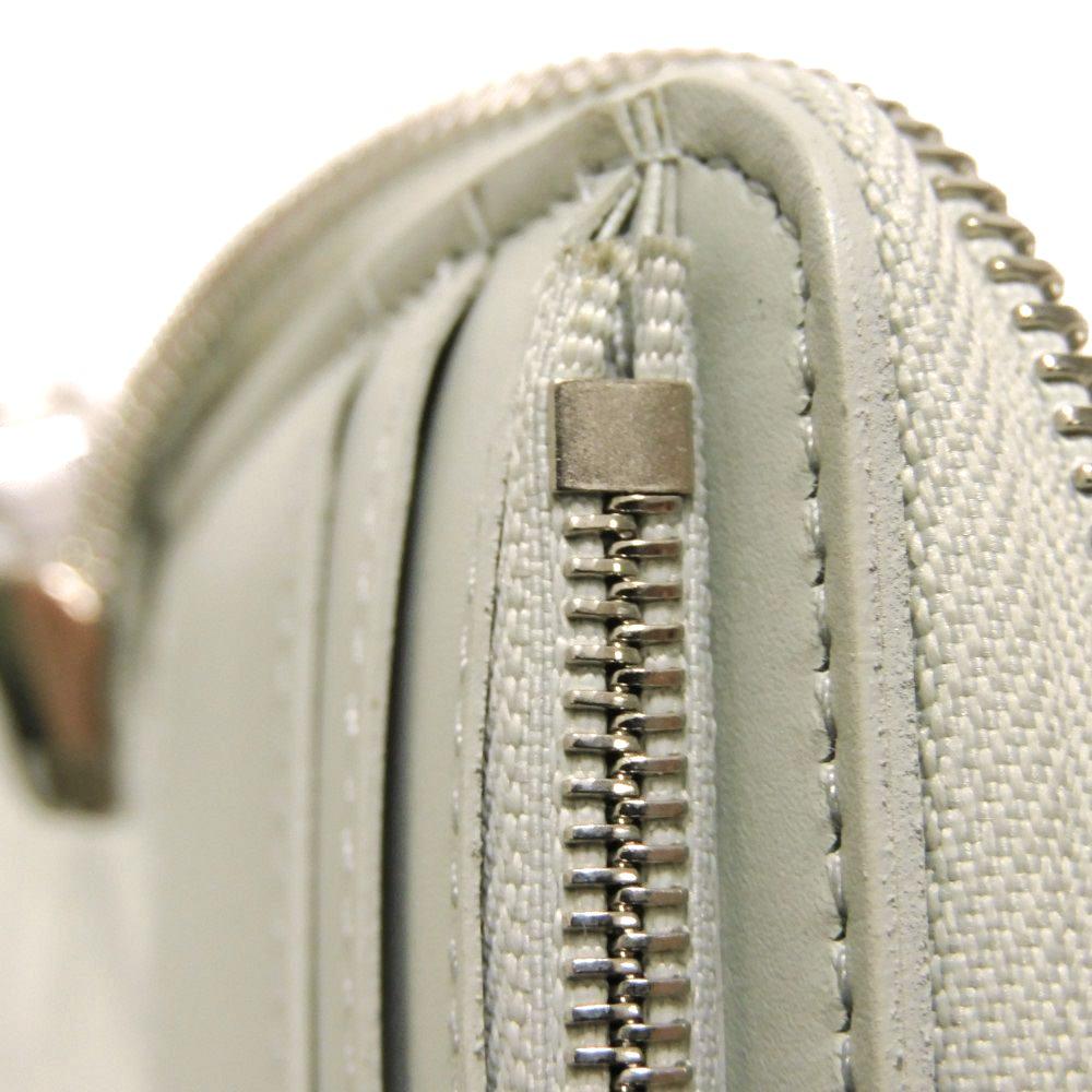 Used 12564 Zippy Wallet Vertical M82597 7940 LV Logo Zip Around RFID Monogram Taurillon Clemence Mineral Gray Men's