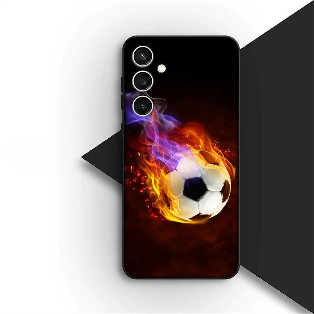 Soccer Number Football Silicone Cover for Samsung Galaxy S10 Lite S8 S9 Plus A33 A34 A31 70 A71 A72 Note 20 9 8 Coque Phone Case