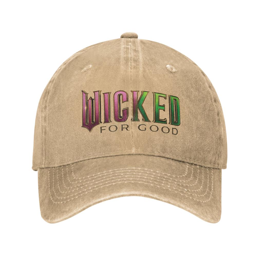 Wicked- For Good Розово-зеленый Логотип Повседневная Бейсболка Для Женщин Мужчин Лето Бег Хиппи Тракер Кепка Защита от Солнца Бейсболки