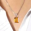 Dainty Citrine Pendant, Citrine Necklace For Motivation, November Birthstone,