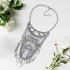 Statement Necklace,Sweater Chain Boho Choker Necklace Pendant Jewelry Ethnic Tribal Long Tassel for