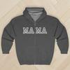 Spring and Autumn New Loose and Versatile Mom Printed Zipper Hoodie American Retro Hoodie for Men