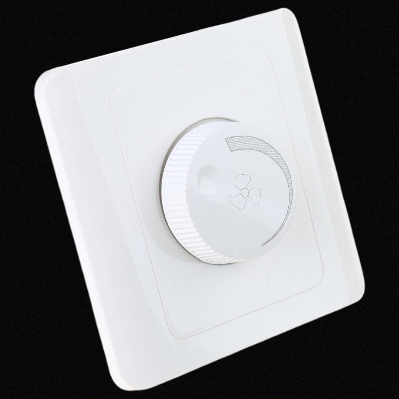 Бесступенчатый регулятор скорости для потолочного вентилятора, настенный переключатель, скрытый монтаж, ручка регулировки скорости для домашних офисов