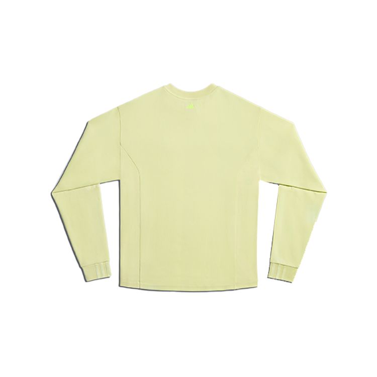 Adidas Originals X Ivy Park Adidas Originals Trefoil X Ivy Park Embroidered Logo Solid Sweatshirt Unisex Tops Light-Yellow H25162