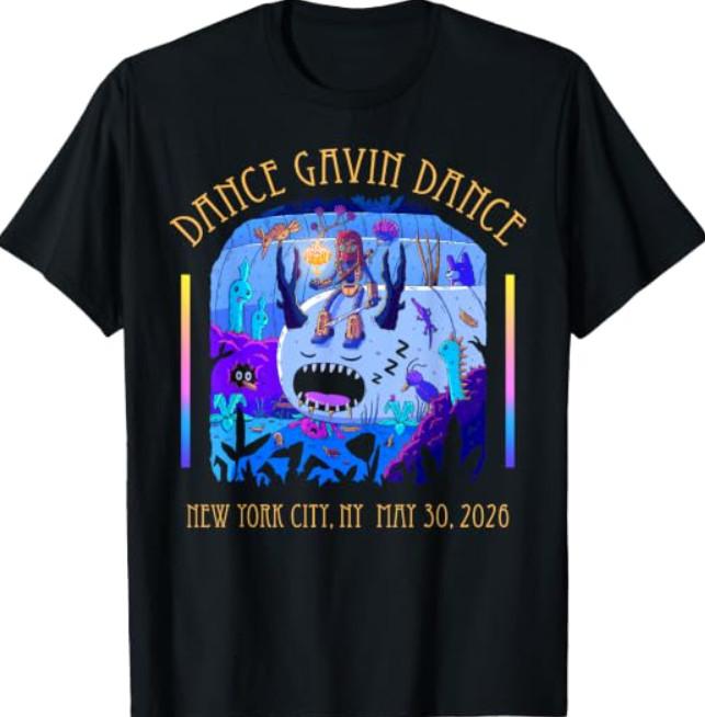 Dance Gavin Dance 2026 Tour New York City T-Shirt