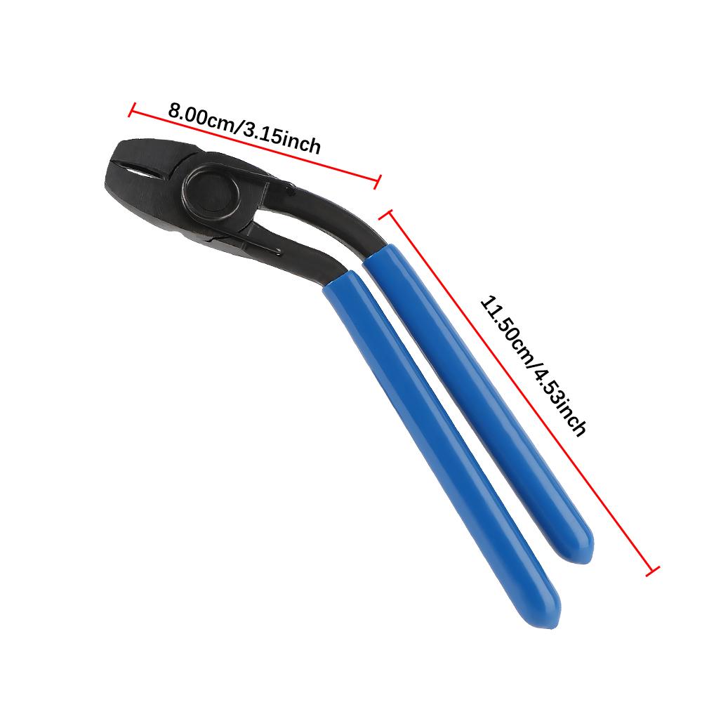 Инструмент для ремонта автомобиля с открытым углом, плоскогубцы для снятия изогнутых колец, инструмент для снятия и установки колец с изогнутой головкой, плоскогубцы для закрывающих пружинных колец