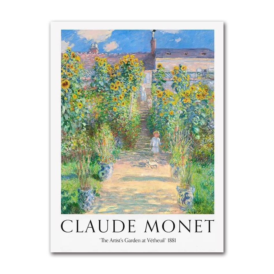Scandinavian Classic Vintage Wall Art Matisse Monet Fish Garden Water Lilies Poster Prints Home Bedroom Living Room Decoration