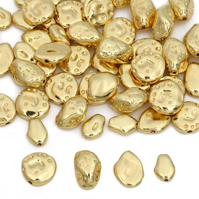 Браслет «Дий» из латунных нерегулярных свободных распорных бусин для изготовления ювелирных изделий