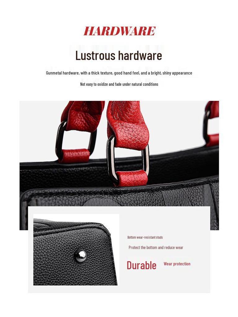 2023 Classic Genuine Leather Handbag - Fashionable Shoulder & Crossbody Bag for Women