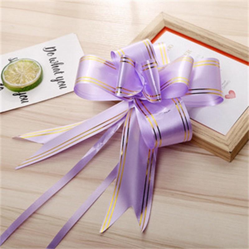 Bowknot Fruit Basket Bow Flower Wedding Ribbon Wedding Ribbon Handle Decorative Handmade Car Door
