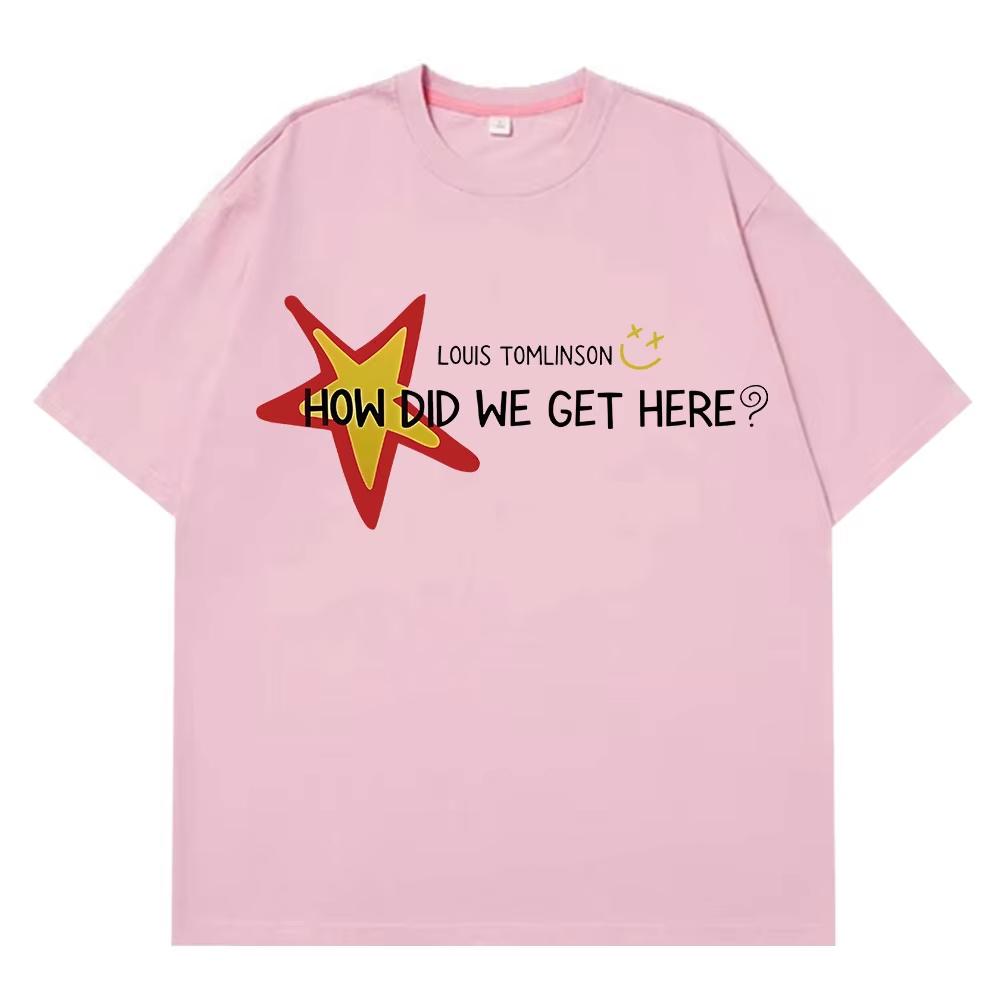 Singer Louis Tomlinson How Did I Get Here Tour 2026 Print Tees Unisex Women Hiphop Casual Tshirts Vintage Aesthetic Trendy Tee