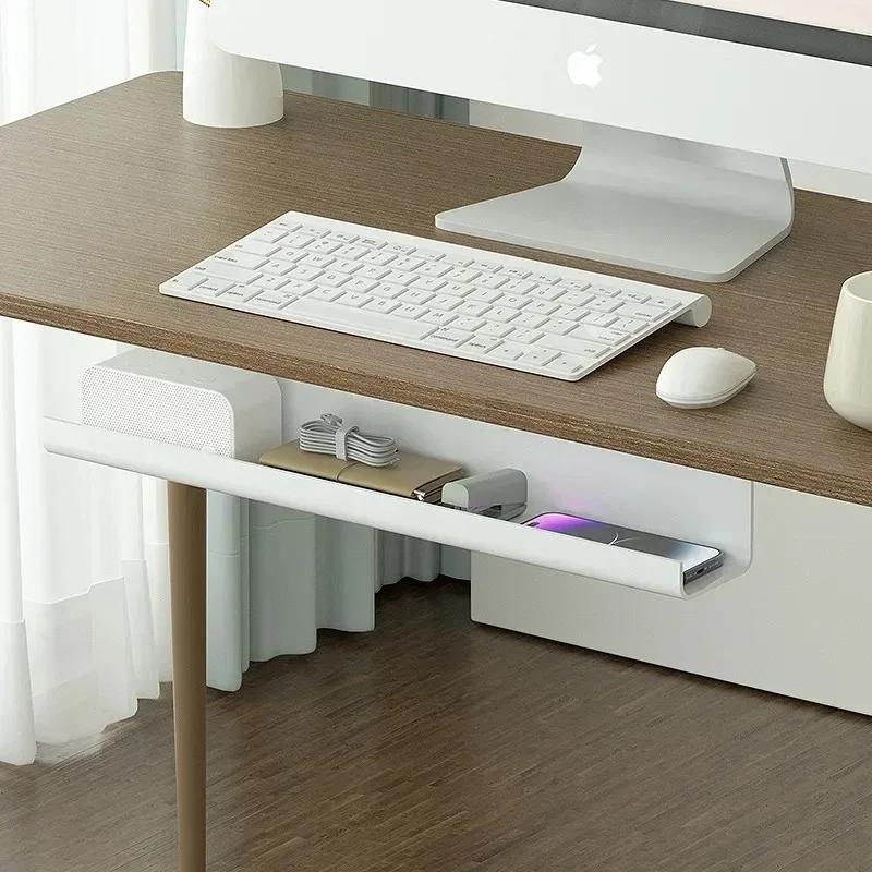 Кабельный органайзер под столом Кабельный лоток под столом Органайзер для проводов Расширенный защитный лоток без следов для различных столов