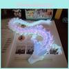 Vibrant 3d Printed Luminous Rainbow Dragon Art Piece Stylish Display Sculpture 30cm
