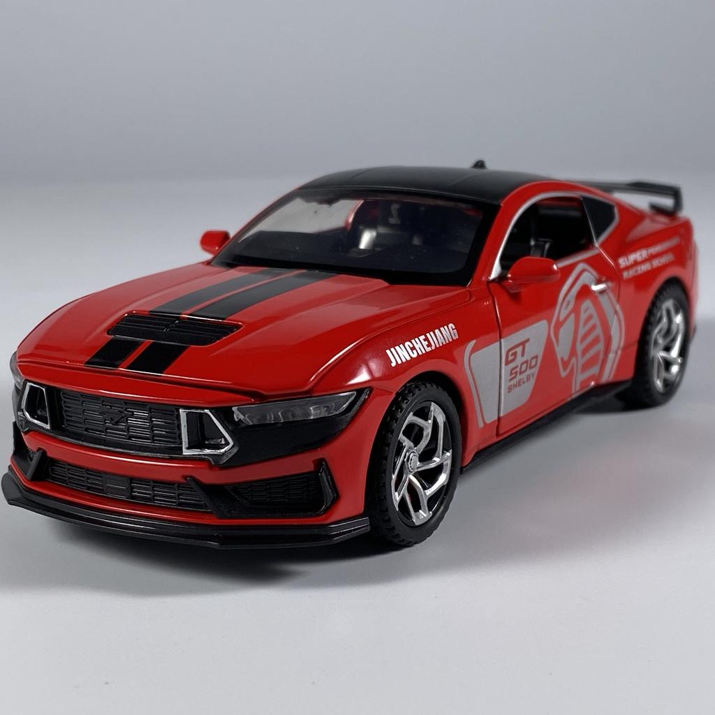 1:32 Форд Мустанг Шелби GT500 Купе Сплав Металл Литье под Давлением Модель Автомобиля Звук и Свет Оттяжка Детская Игрушечная Машинка Mini GT Подарок